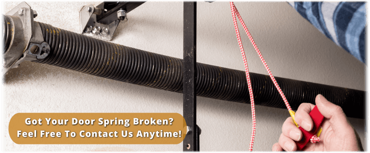 Broken Garage Door Spring Lincoln CA